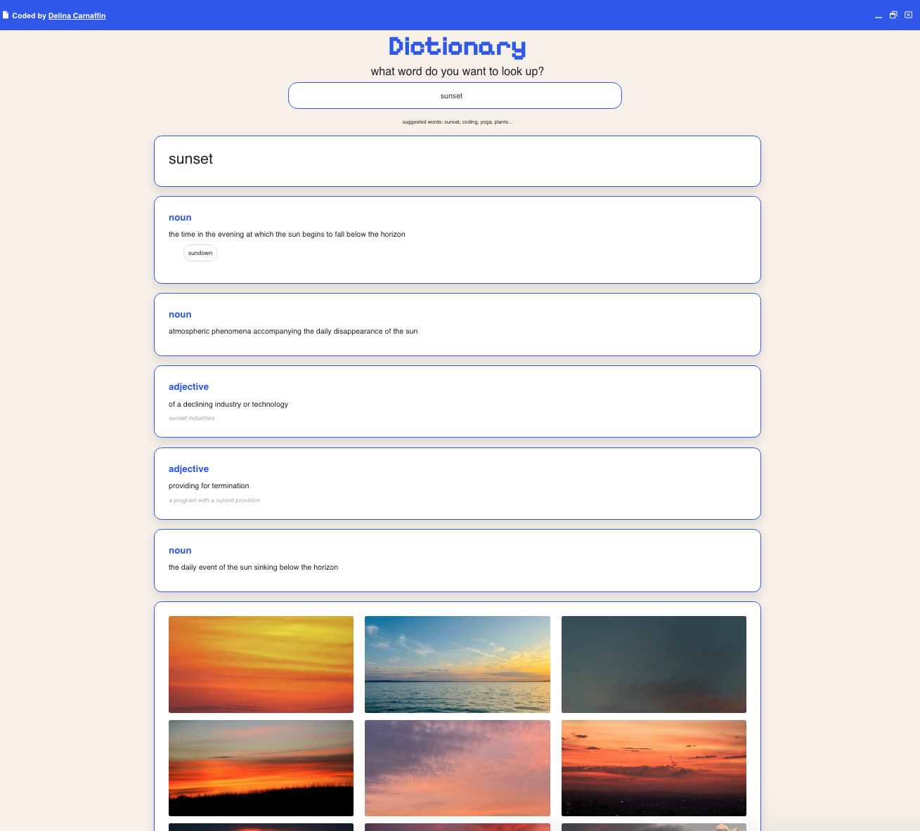 Screenshot of Project 2